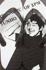 REPUBLIC OF 2PM　JUNHO(ジュノ)の似顔絵島ぞうりアート